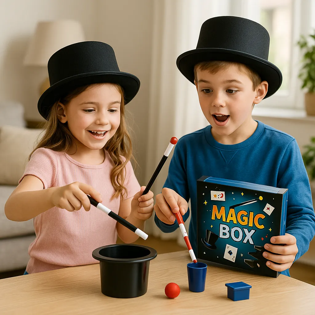 bild eines kindes mit Magic-box Für Kinder
